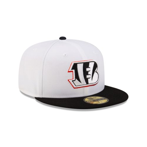 60507559 59FIFTY NFL24TRAININGEXCLUSIVE CINBEN WHT 3QR