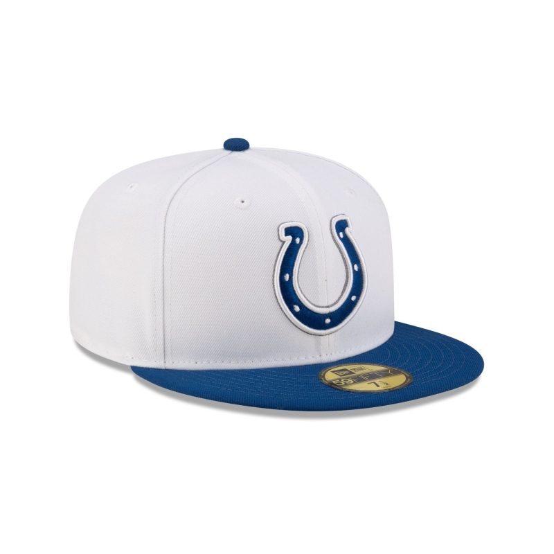 60507563 59FIFTY NFL24TRAININGEXCLUSIVE INDCOL WHT 3QR