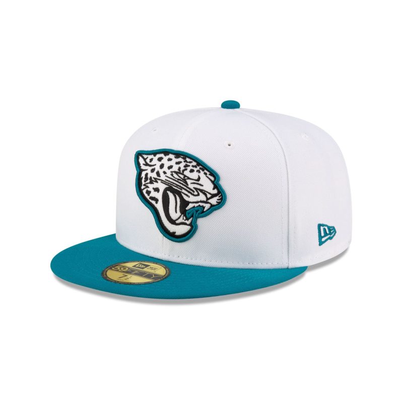 60507564 59FIFTY NFL24TRAININGEXCLUSIVE JACJAG WHT 3QL