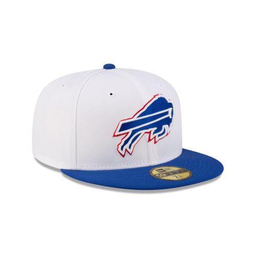 60507569 59FIFTY NFL24TRAININGEXCLUSIVE BUFBIL WHT 3QR