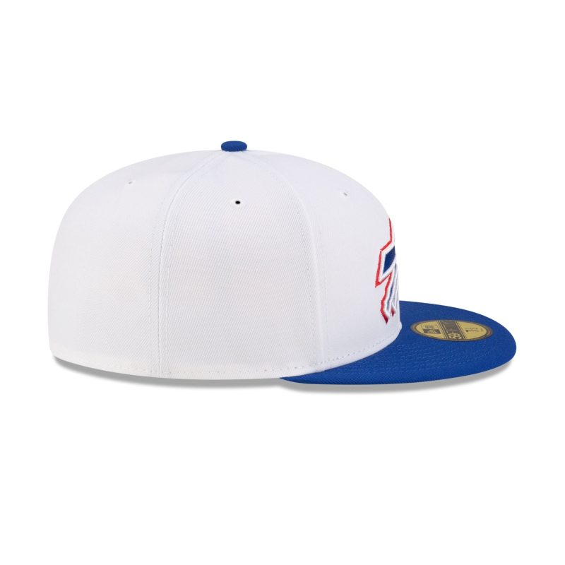 60507569 59FIFTY NFL24TRAININGEXCLUSIVE BUFBIL WHT RSIDE