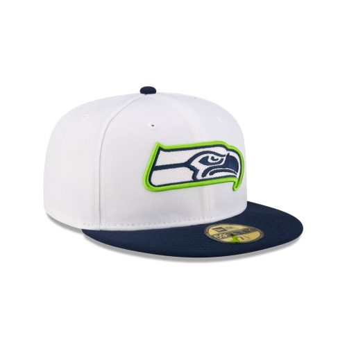 60507578 59FIFTY NFL24TRAININGEXCLUSIVE SEASEA WHT 3QR