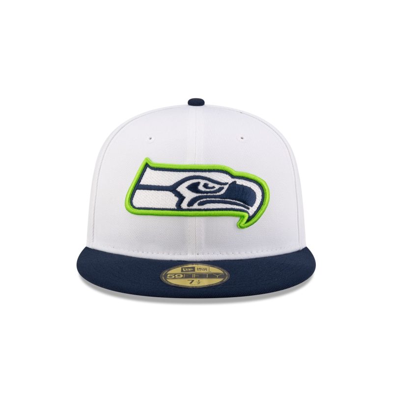 60507578 59FIFTY NFL24TRAININGEXCLUSIVE SEASEA WHT F