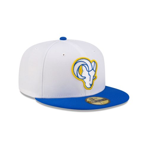 60507579 59FIFTY NFL24TRAININGEXCLUSIVE LOSRAM WHT 3QR