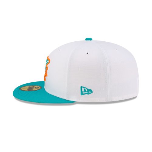 60507580 59FIFTY NFL24TRAININGEXCLUSIVE MIADOL WHT LSIDE