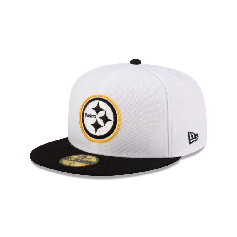 60507581 59FIFTY NFL24TRAININGEXCLUSIVE PITSTE WHT 3QL