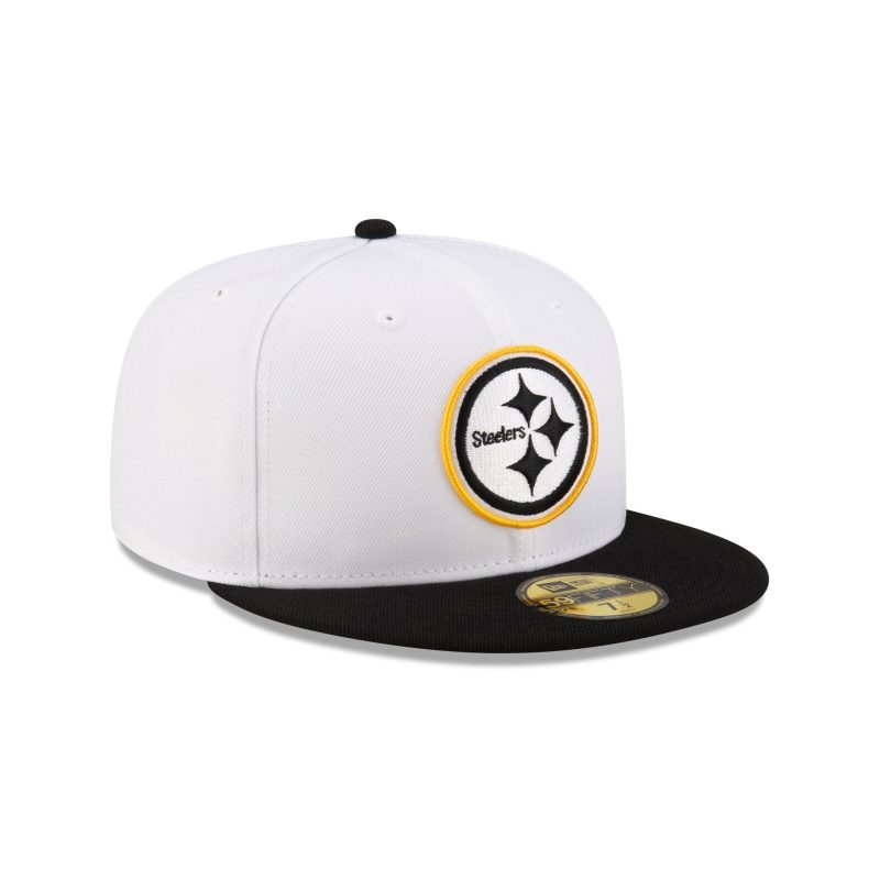 60507581 59FIFTY NFL24TRAININGEXCLUSIVE PITSTE WHT 3QR