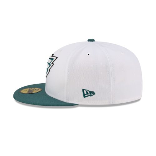 60507584 59FIFTY NFL24TRAININGEXCLUSIVE PHIEAG WHT LSIDE