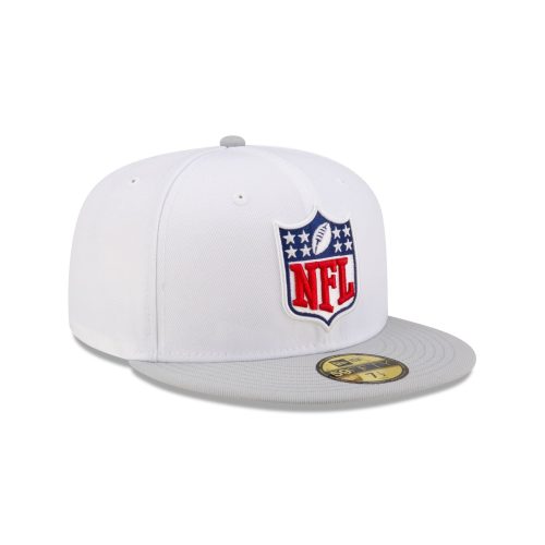 60507590 59FIFTY NFL24TRAININGEXCLUSIVE NFLLOG WHT 3QR