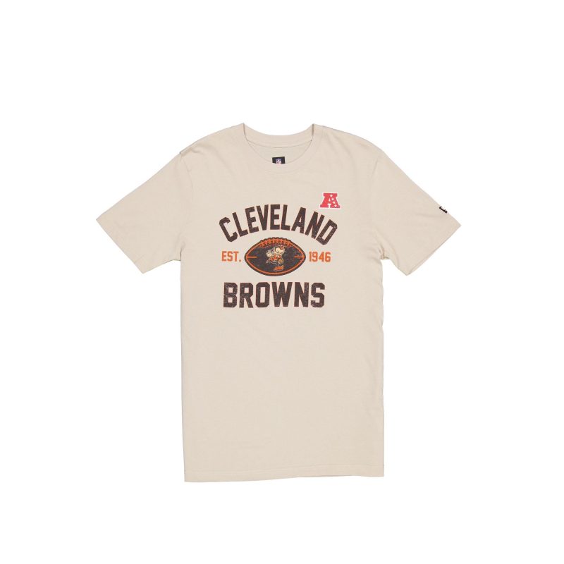 60547759 TSHIRT NFLTHIRDDOWNH CLEBROCC TAN F