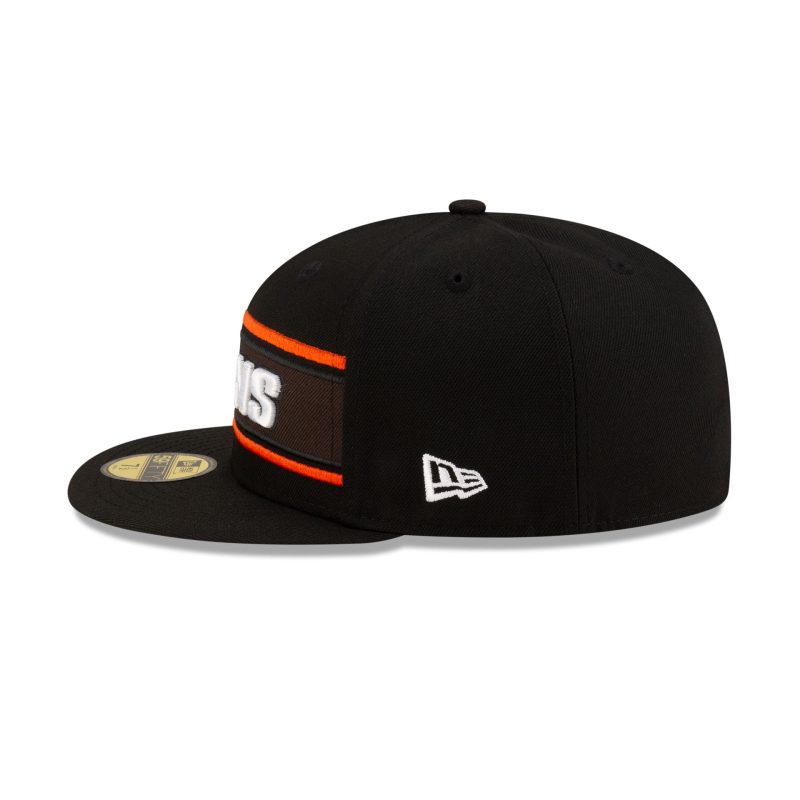 60548775 59FIFTY NFLSIDELINE CLEBRO BLACK LSIDE