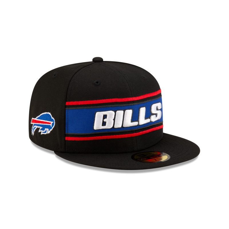 60548779 59FIFTY NFLSIDELINE BUFBIL BLACK 3QR