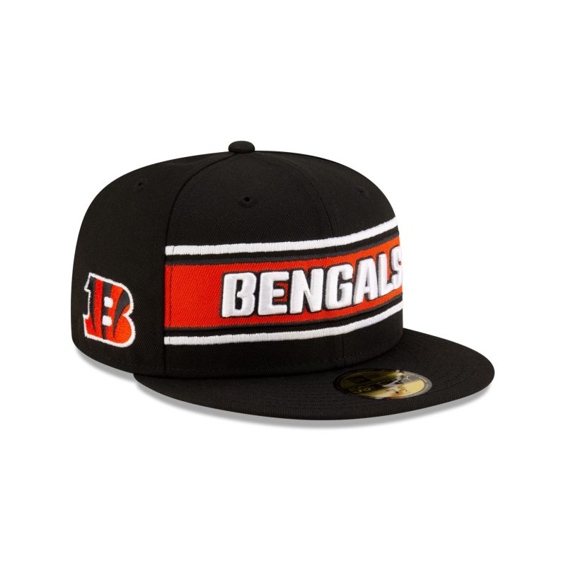 60548784 59FIFTY NFLSIDELINE CINBEN BLACK 3QR