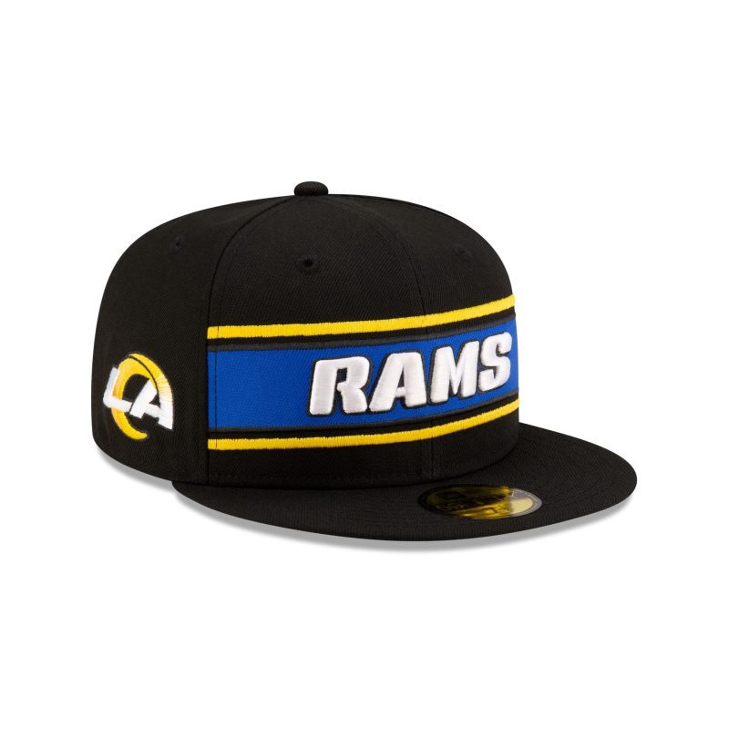 60548789 59FIFTY NFLSIDELINE LOSRAM BLACK 3QR