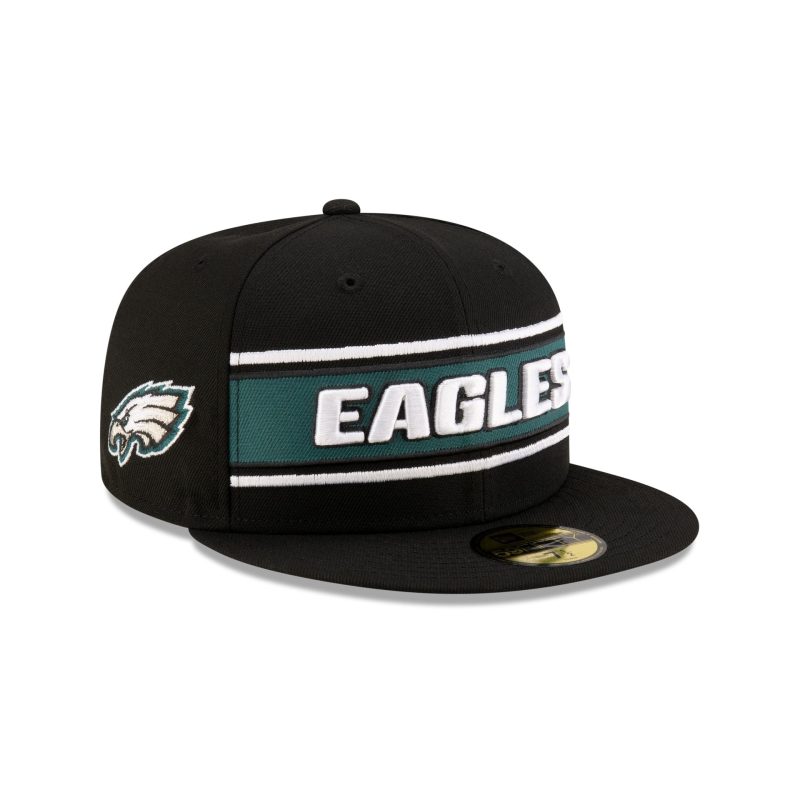 60548796 59FIFTY NFLSIDELINE PHIEAG BLACK 3QR