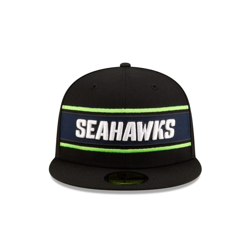 60548801 59FIFTY NFLSIDELINE SEASEA BLACK F