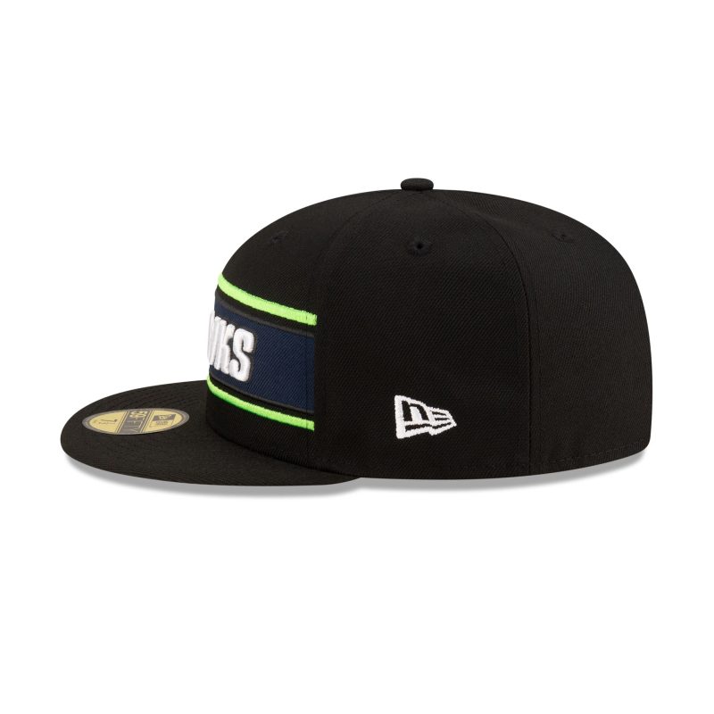 60548801 59FIFTY NFLSIDELINE SEASEA BLACK LSIDE