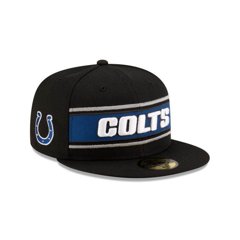 60548805 59FIFTY NFLSIDELINE INDCOL BLACK 3QR