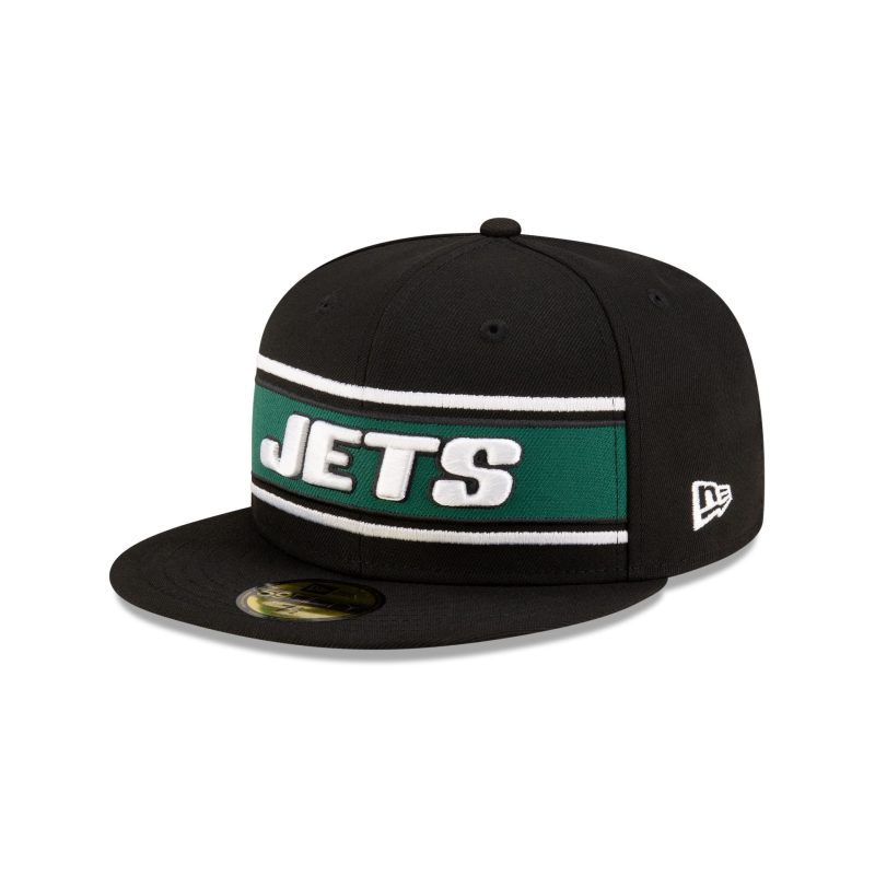 60548809 59FIFTY NFLSIDELINE NEYJET BLACK 3QL