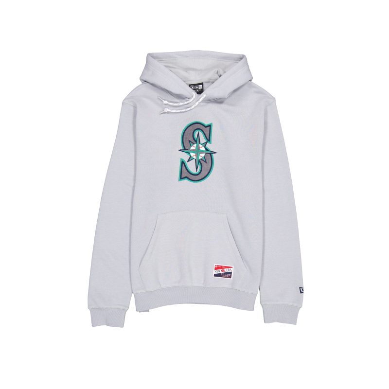 60555327 HOODIE THROWBACKFW24 SEAMAR GRY F