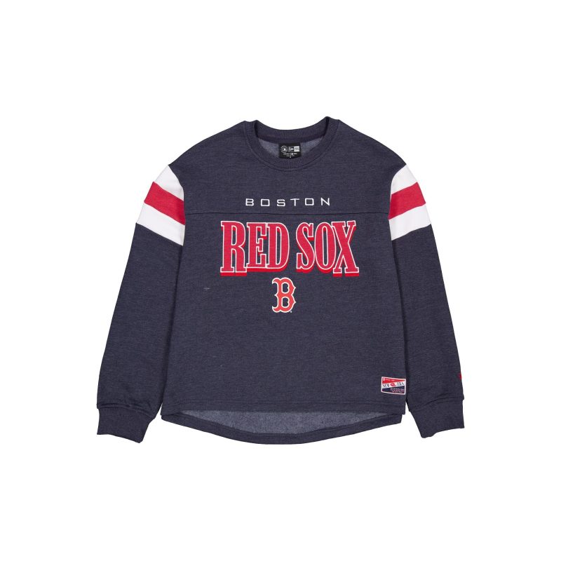 60556682 WCREWNECK FW24THROWBACK BOSRED GRY F