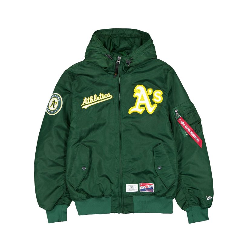 60564140 JACKET MLBXALPHA24 OAKATH GREEN F