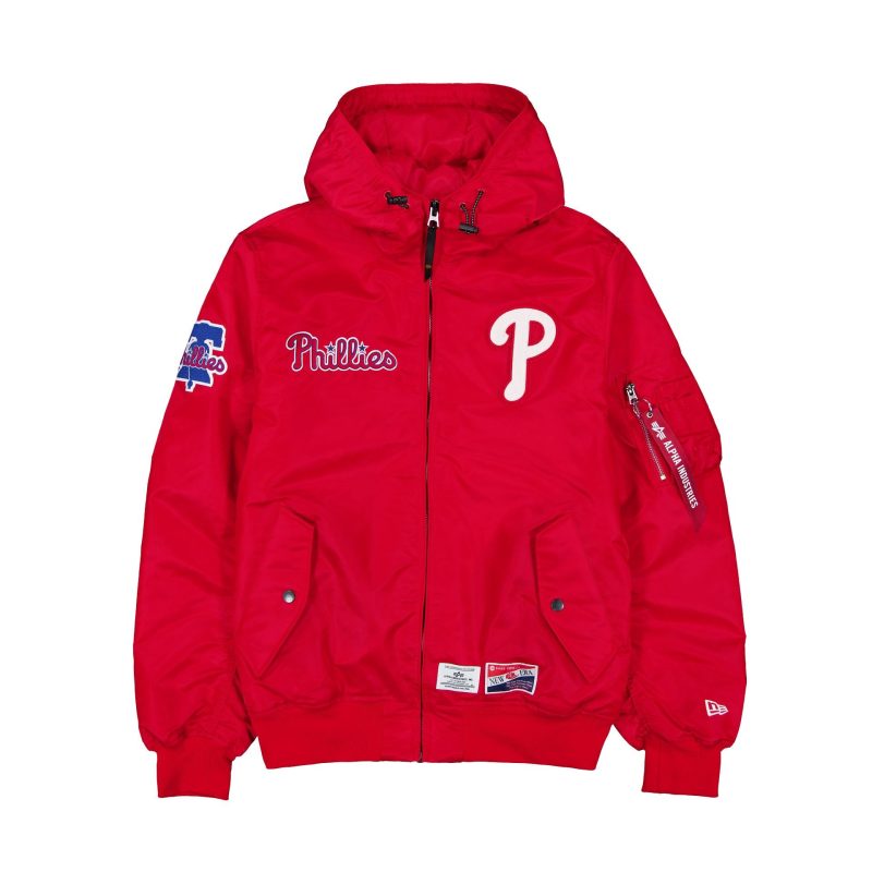 60564154 JACKET MLBXALPHA24 PHIPHI RED F