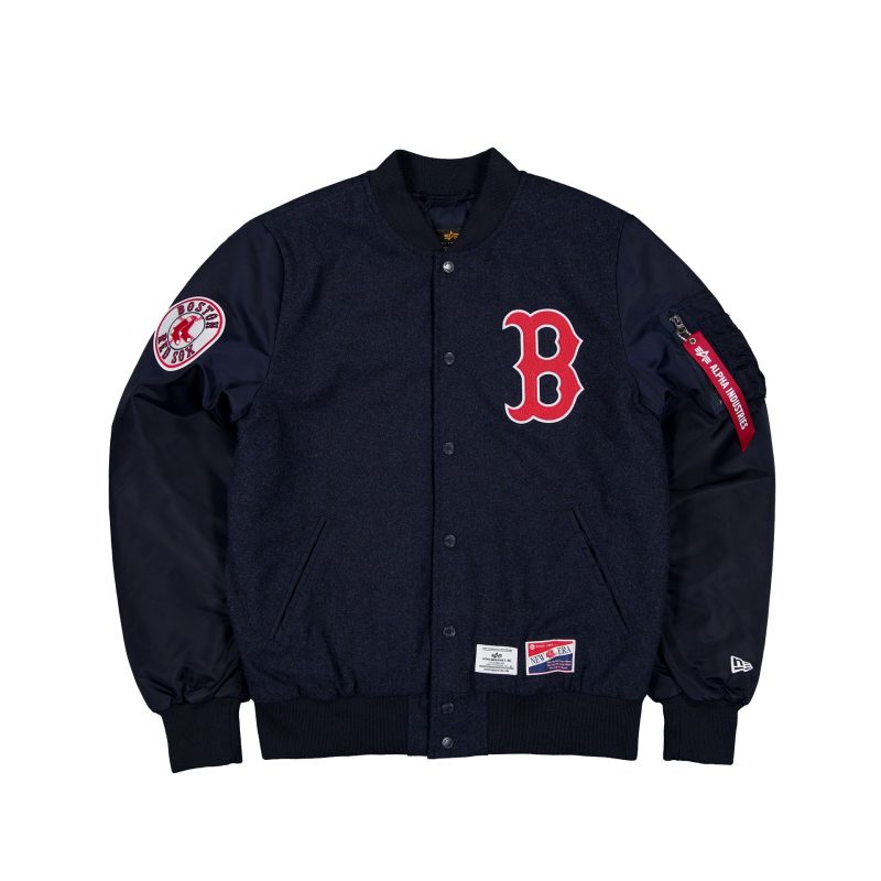 60564186 JACKET MLBXALPHA24 BOSRED NAVY A1