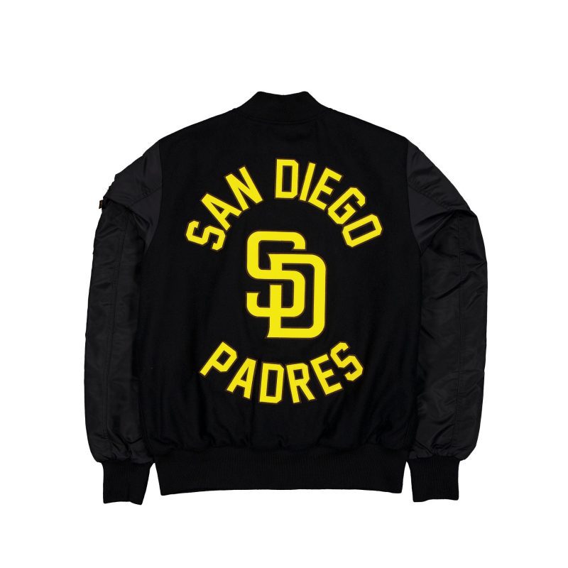 60564192 JACKET MLBXALPHA24 SADPAD BLACK B2