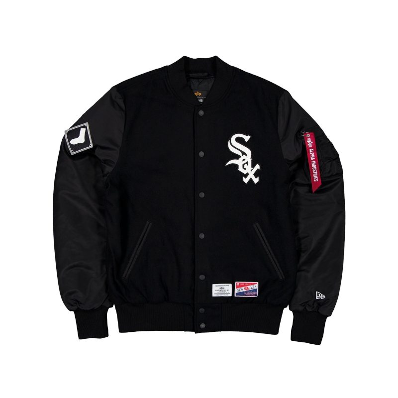 60564194 JACKET MLBXALPHA24 CHIWHI BLACK A1