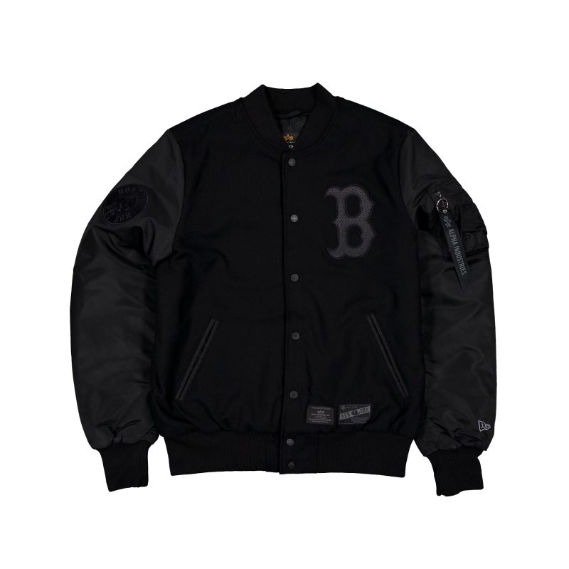 60564217 JACKET MLBXALPHA24 BOSRED BLACK A1