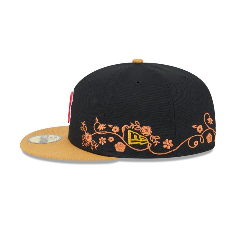 60565655 59FIFTY FLORALVINE BOSRED BLK LSIDE