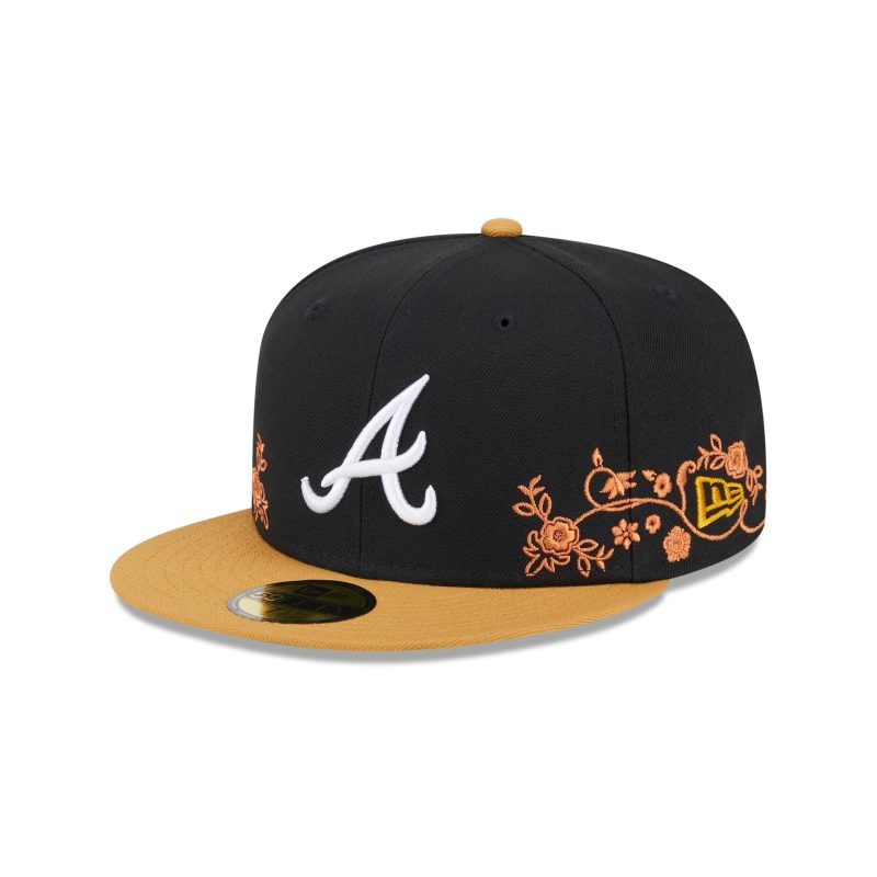 60565657 59FIFTY FLORALVINE ATLBRA BLK 3QL