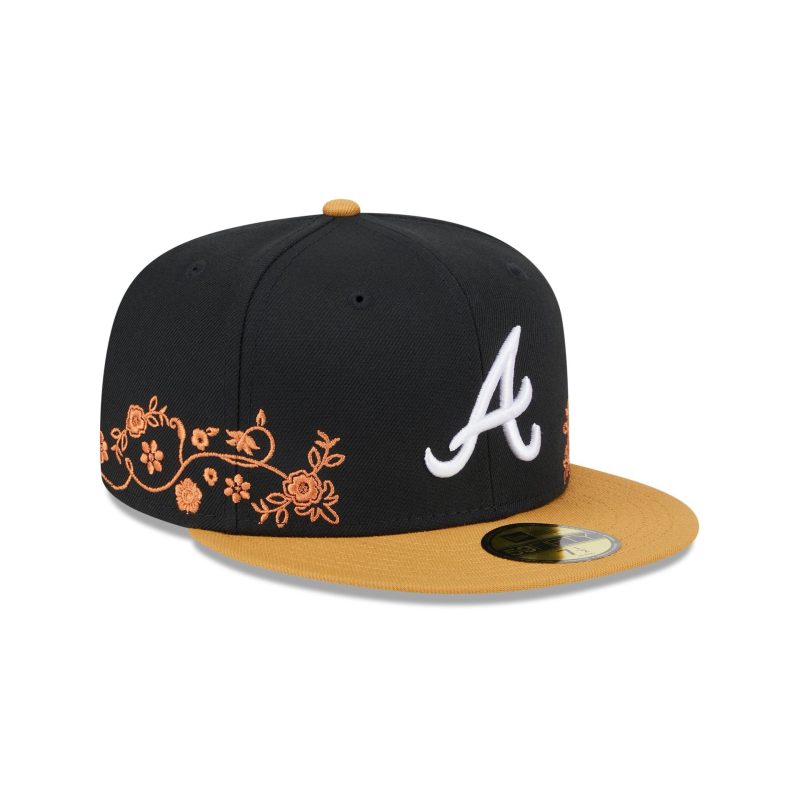 60565657 59FIFTY FLORALVINE ATLBRA BLK 3QR