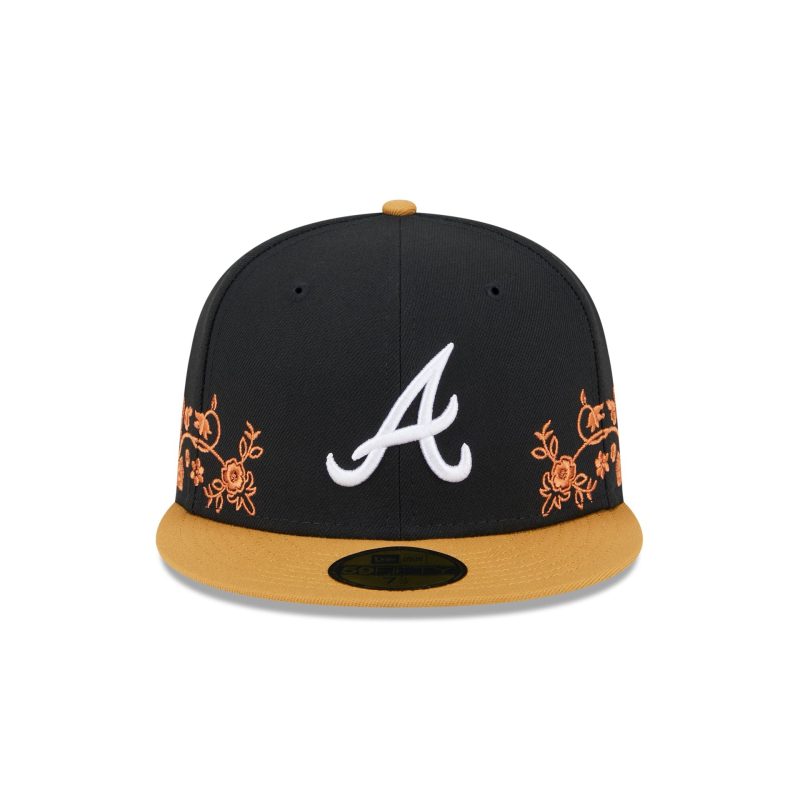 60565657 59FIFTY FLORALVINE ATLBRA BLK F