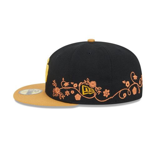 60565668 59FIFTY FLORALVINE SADPAD BLK LSIDE 1