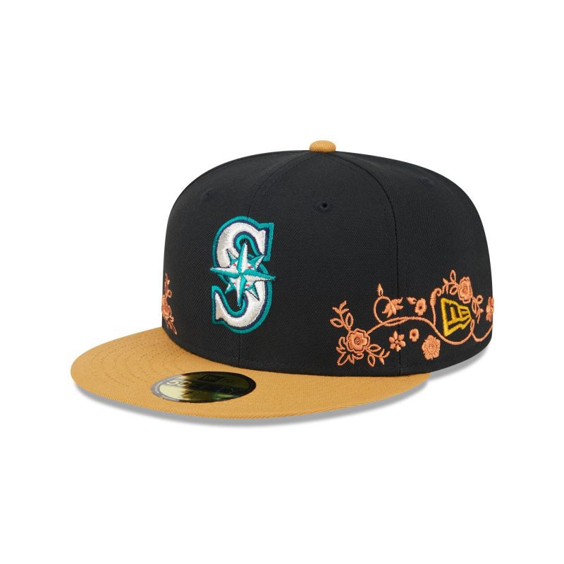 60565673 59FIFTY FLORALVINE SEAMAR BLK 3QL