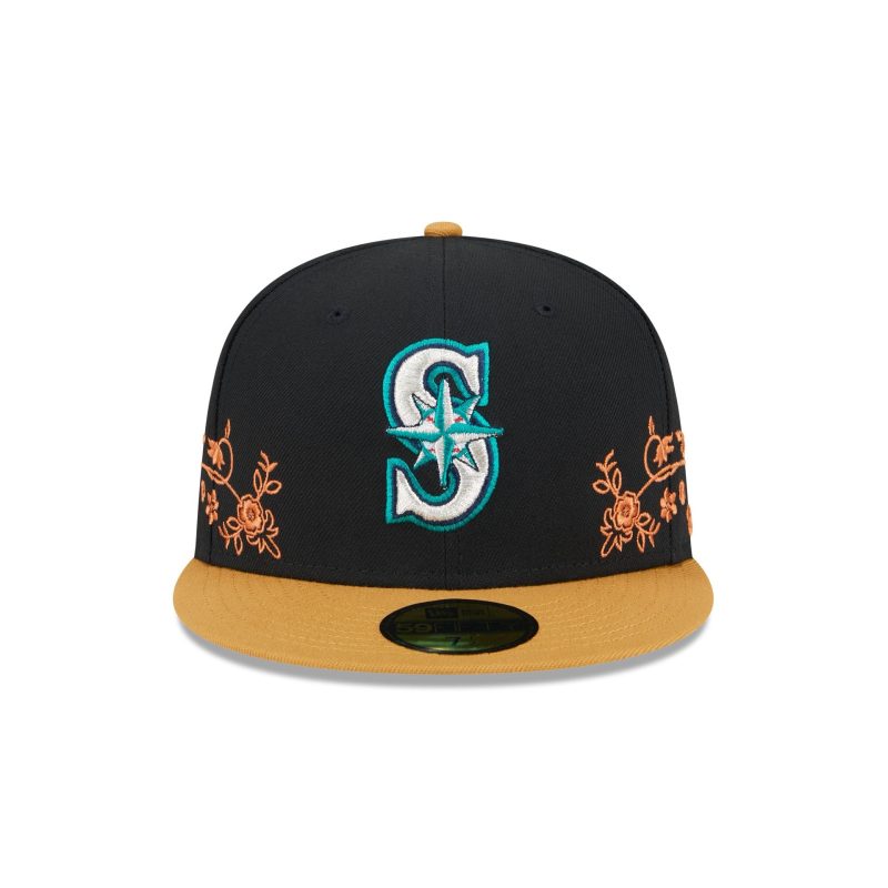 60565673 59FIFTY FLORALVINE SEAMAR BLK F