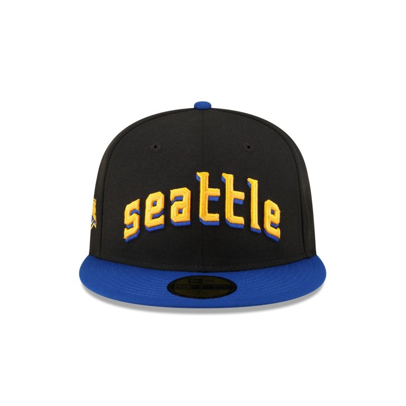 60565985 59FIFTY CLASSICSDROPSTEAMFITTED SEAMAR BLK F