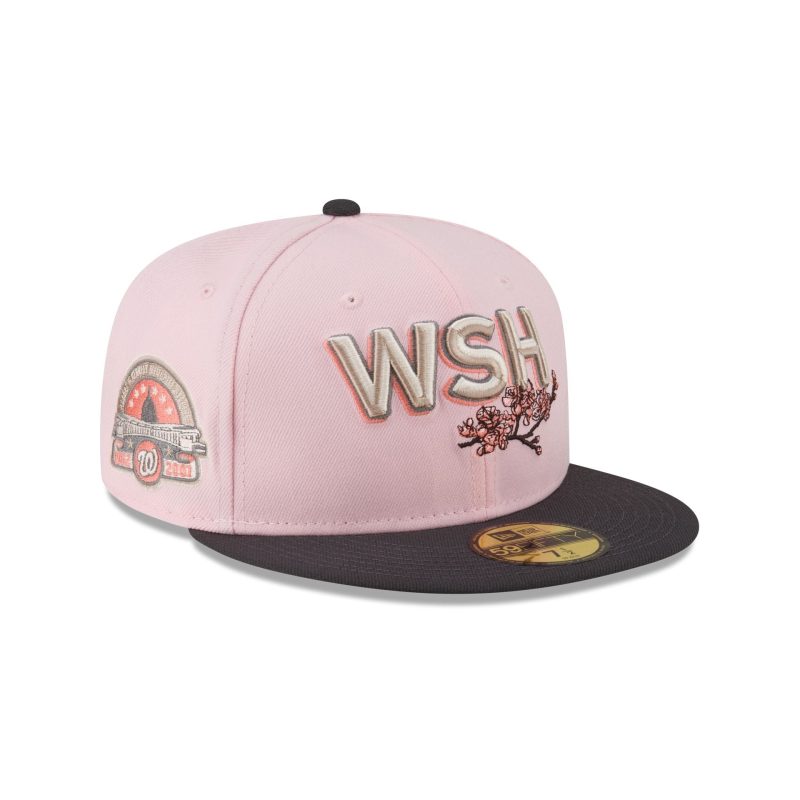 60565987 59FIFTY CLASSICSDROPSTEAMFITTED WASNAT PNK 3QR