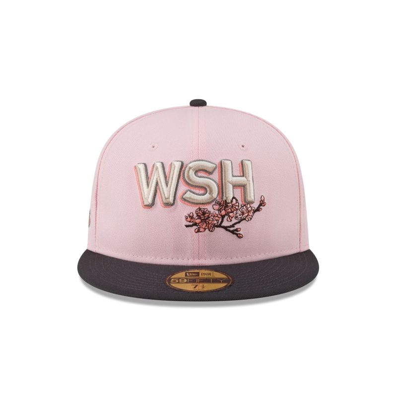 60565987 59FIFTY CLASSICSDROPSTEAMFITTED WASNAT PNK F