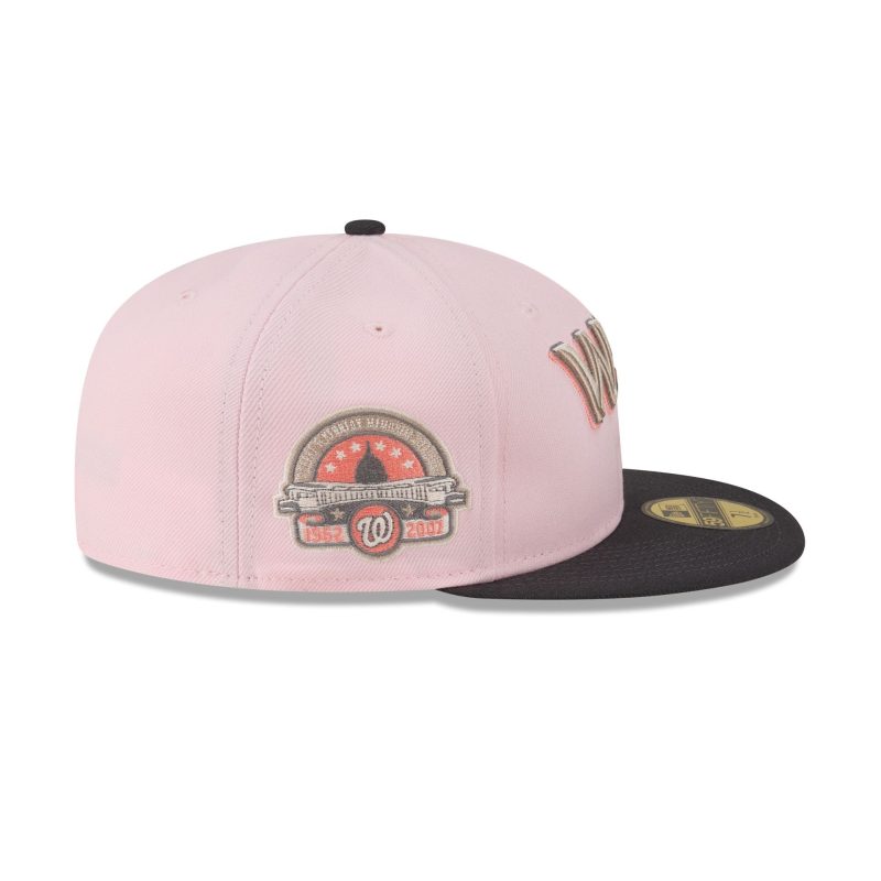 60565987 59FIFTY CLASSICSDROPSTEAMFITTED WASNAT PNK RSIDE