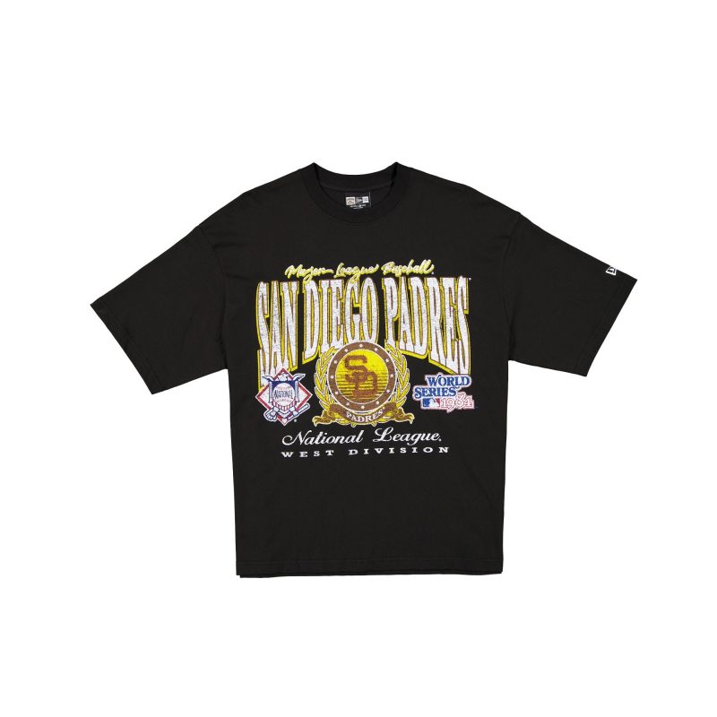 60571423 TSHIRT OVERSIZEDESSENTIALS SADPADCO BLK F