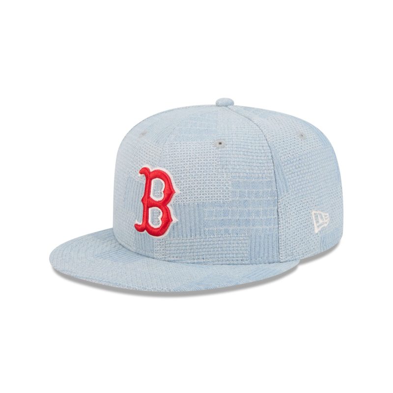 60573355 9FIFTY DENIMPATCHWORK BOSRED XBL 3QL