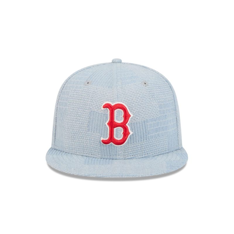 60573355 9FIFTY DENIMPATCHWORK BOSRED XBL F