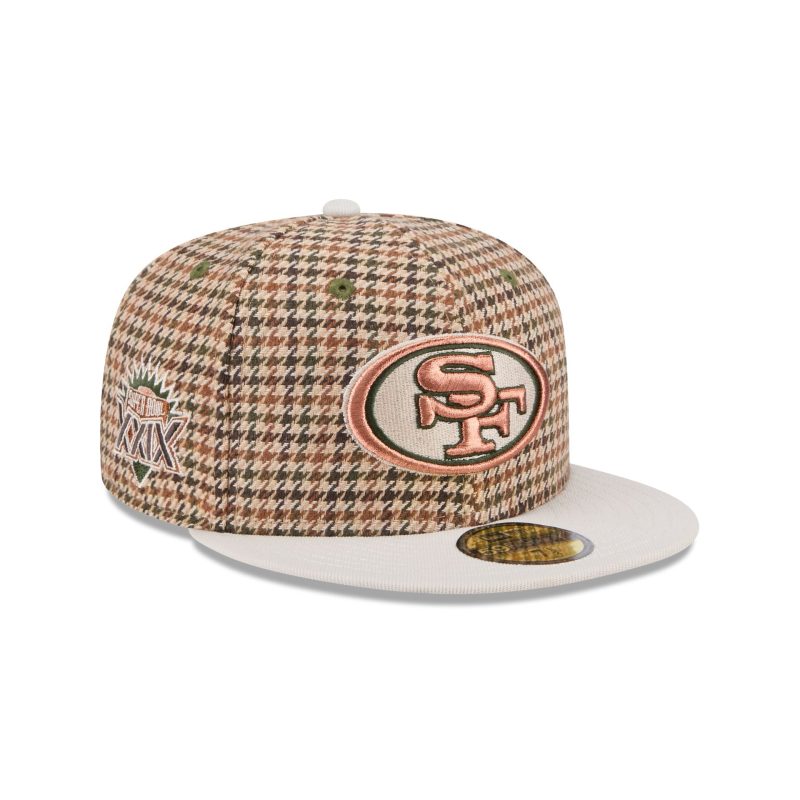 60573423 59FIFTY HOUNDSTOOTH SAF49E XTN 3QR