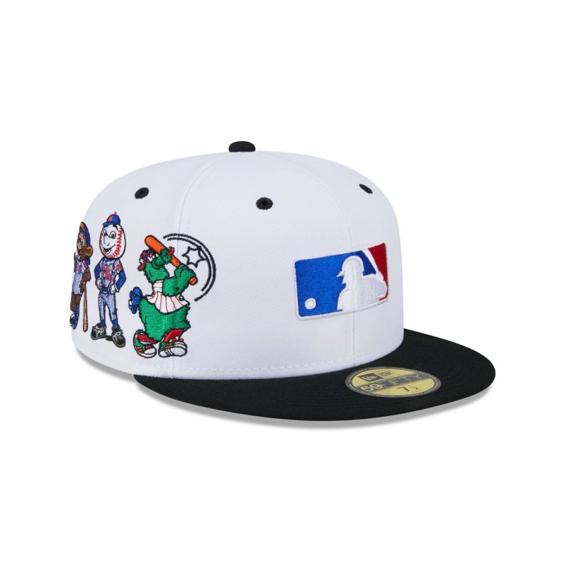 60573432 59FIFTY LEAGUEMASCOTS NATLEACO WHI 3QR