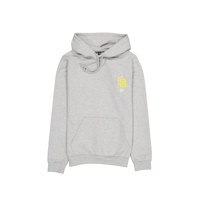 60576761 HOODIE LOGOESSENTIALS SADPAD GRY F