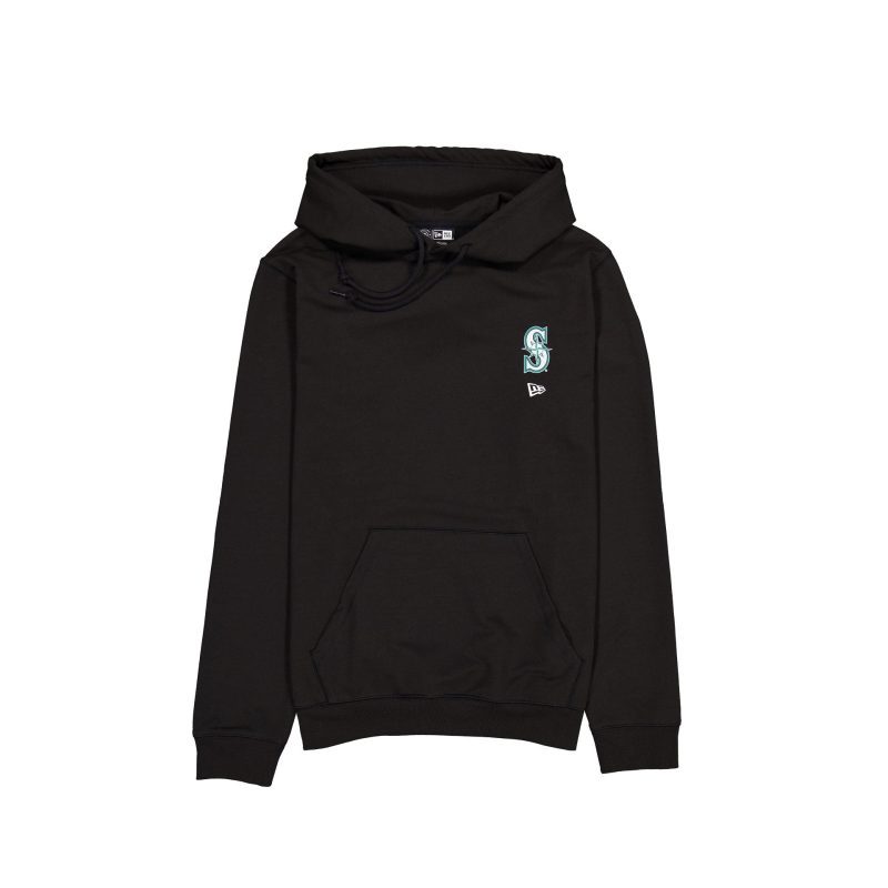 60576765 HOODIE LOGOESSENTIALS SEAMAR BLK F