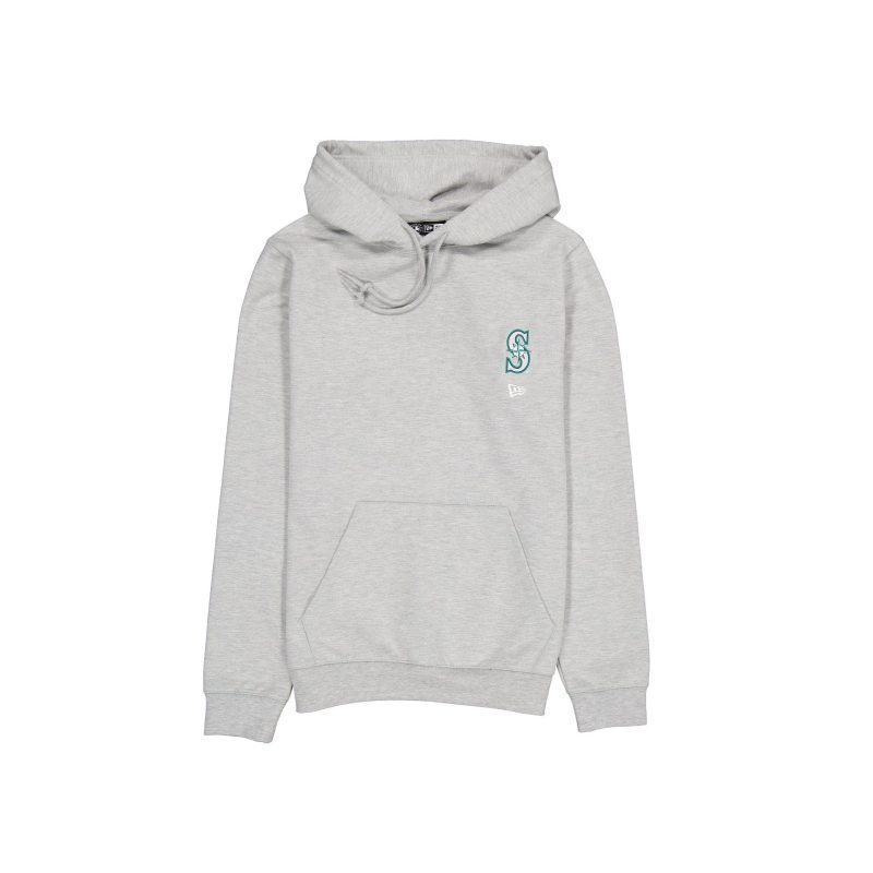 60576766 HOODIE LOGOESSENTIALS SEAMAR GRY F